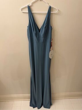 VOW’D Madrid Bluestone Ultra-Soft Jersey Bridesmaid Gown NWT